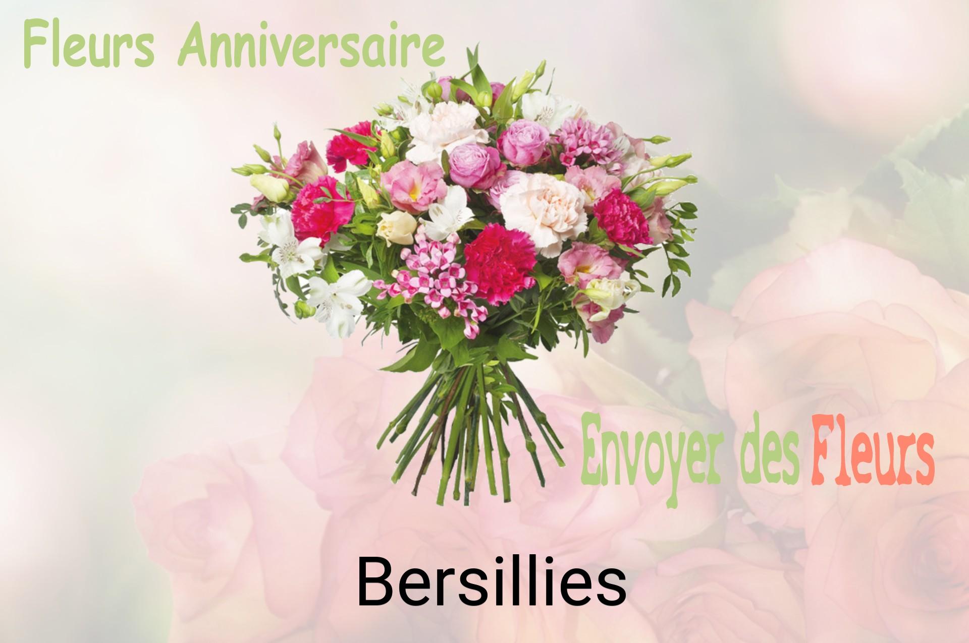 Bouquet de fleurs d’anniversaire livré à Bersillies