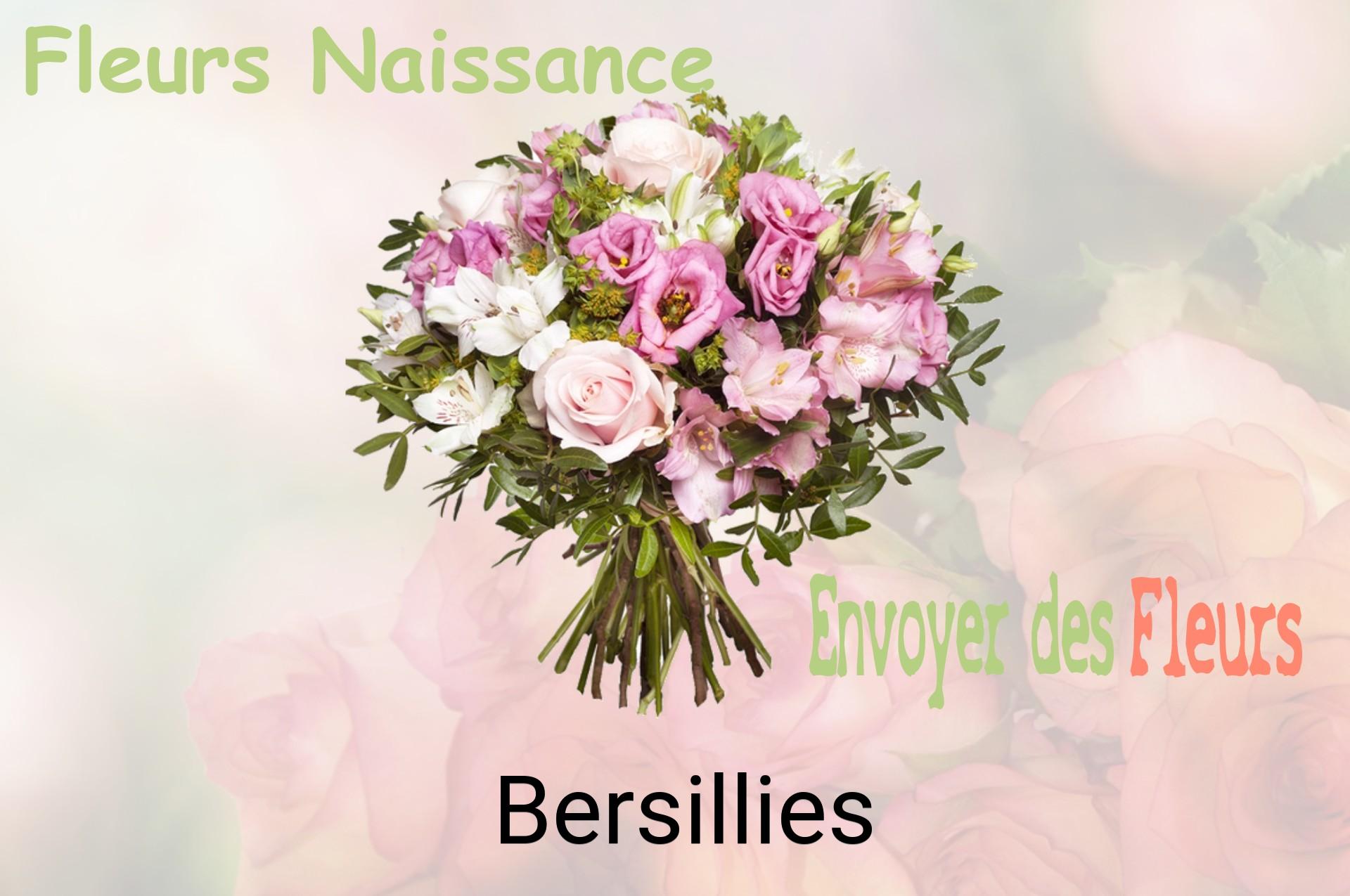 Bouquet de fleurs de naissance livré à Bersillies